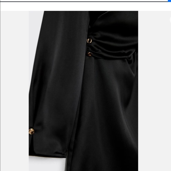 ZARA satin effect wrap jumpsuit/ romper (small) - Picture 6 of 6